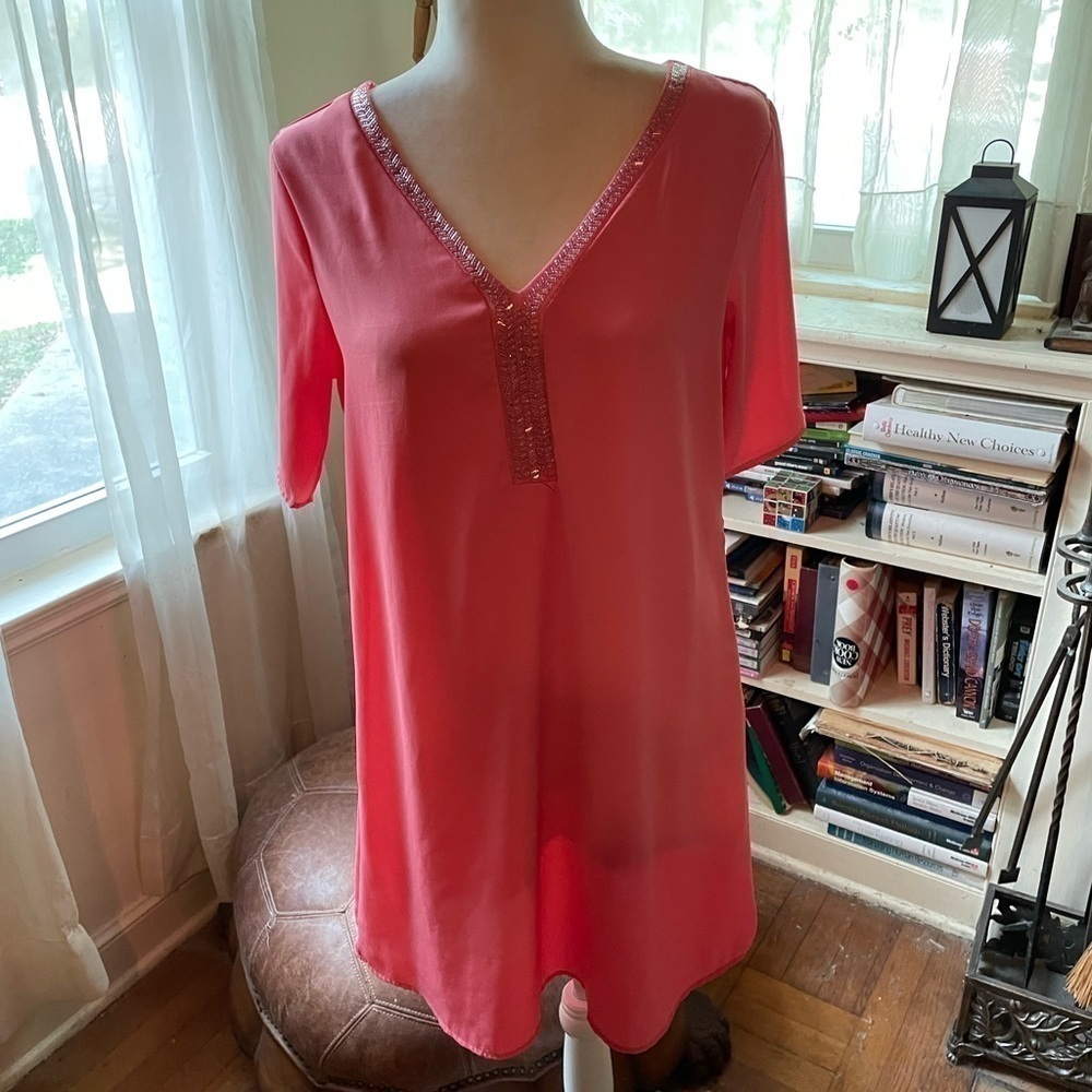 Pink beaded dress